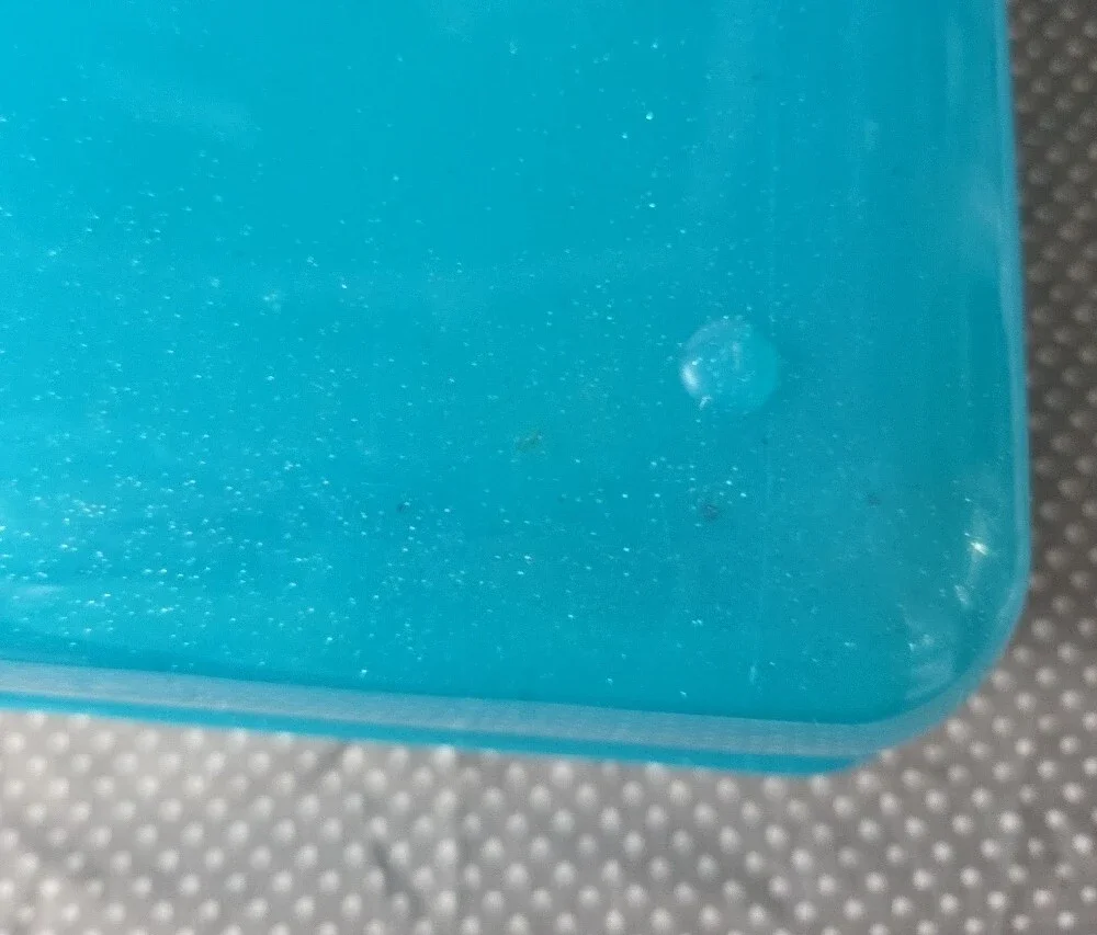 Cabboodle Teal Plastic Storage Box with Handle Cosmetic And Organizing Case